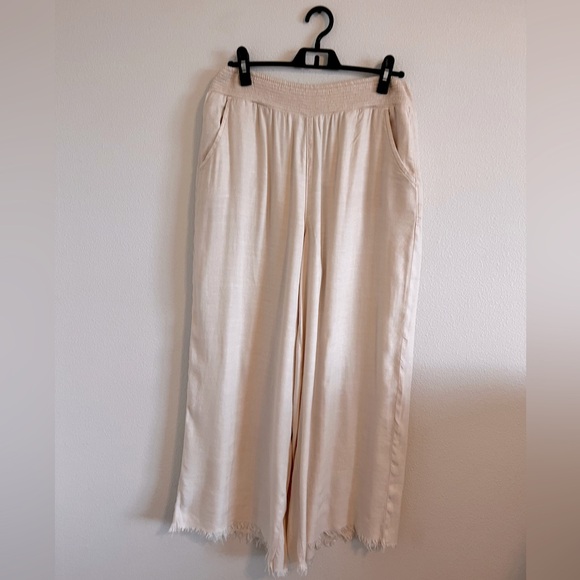 American Eagle Outfitters Linen Wide Leg Pant - Picture 2 of 5